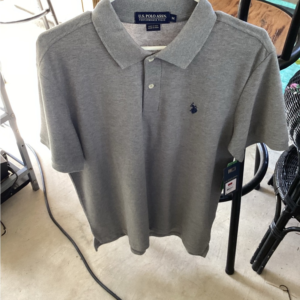 U.S. Polo Assn. Men's Grey Polo Shirt